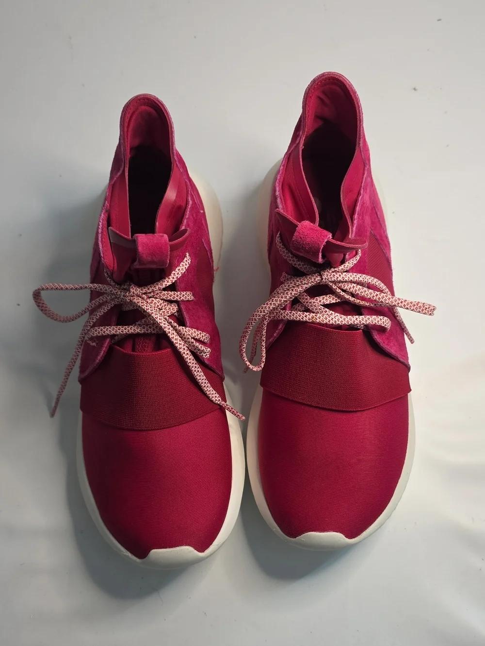 ADIDAS TUBULAR DEFIANT UNITY PINK SUEDE BOOTIE SNEAKERS LADIES 9 VGUC CUTE